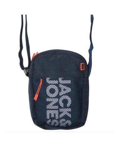 BORSA A TRACOLLA JACK & JONES BLU MARINO CON LOGO AZUL