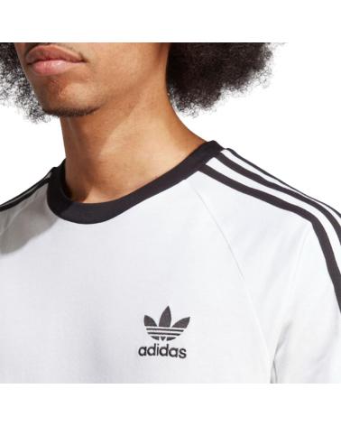 ADIDAS ORIGINALS 3-STRIPES TEE WHITE WITH BLACK STRIPES WHITE