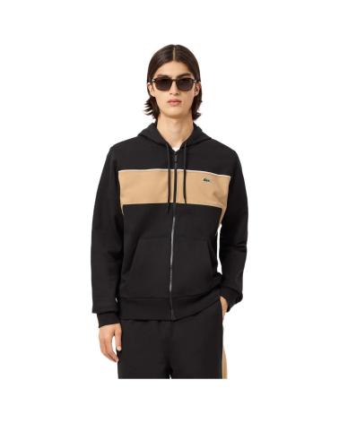 -LACOSTE-CHAQUETA-SWEATSHIRT-NEGRO