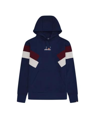 CAMISOLA COM CAPUZ ELLESSE COM PAINÉIS EM AZUL MARINHO NAVY