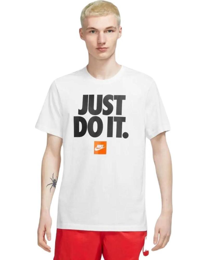 NIKE CAMISETA M NSW TEE FRAN JUST DO IT T SHIRT DZ2989-100 BLANCO