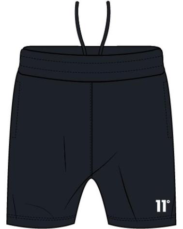 SHORTS ESPORTIVOS 11 DEGREES CORE SWEAT SK PRETOS NEGRO