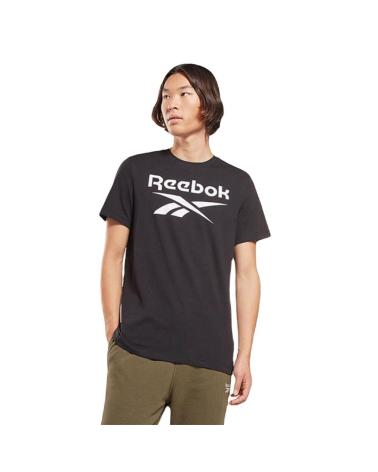 T-SHIRT REEBOK IDENTITY BIG LOGO STACKED PRETO 100070405 BLACK