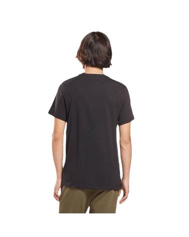 T-SHIRT REEBOK IDENTITY BIG LOGO STACKED PRETO 100070405 BLACK