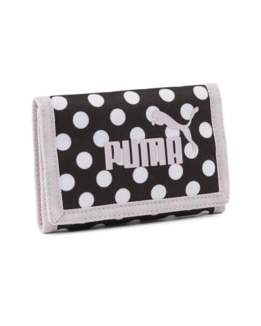Inizio-PUMA-CARTERA-BILLETERA-PHASE-AOP-WALLET-BLANCO-VIOLETA-WALL-NEGRO