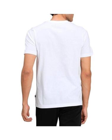 T-SHIRT PUMA ESS LOGO EXECUTION BIANCA CON LOGO DORATO 586758-02 BLANCO