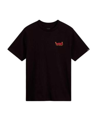 T-SHIRT NERA VANS OFF THE WALL CON STAMPA POSTERIORE NEGRO