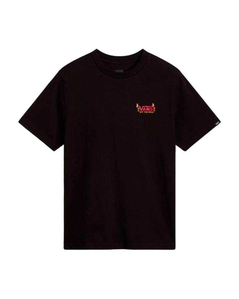 T-SHIRT NERA VANS OFF THE WALL CON STAMPA POSTERIORE NEGRO