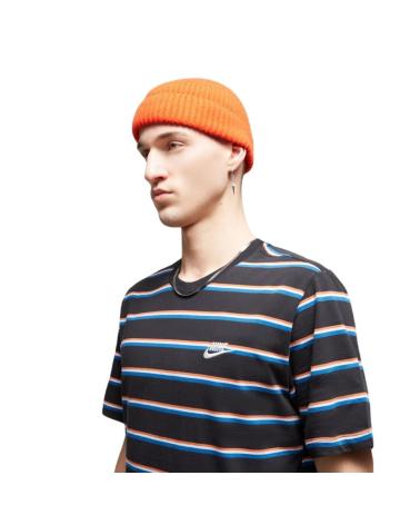 NIKE NSW CLUB STRIPE BLACK MULTICOLOR STRIPED T-SHIRT DZ2985-011 MULTICOLOR