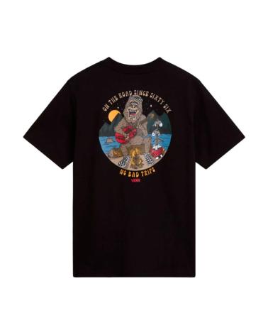 T-SHIRT NERA VANS OFF THE WALL CON STAMPA POSTERIORE NEGRO