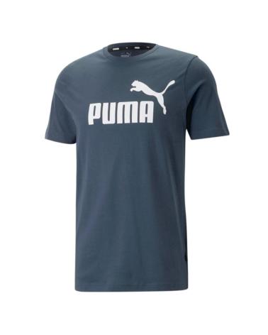 PUMA T-SHIRT MANICA CORTA ESS LOGO TEE BLU 586667-61 AZUL