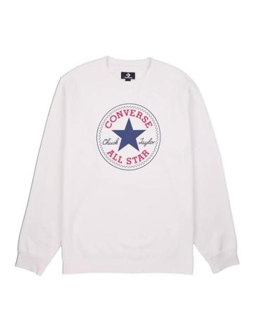 CONVERSE SUDADERA CHUCK PATCH CORE 10025472-A04 BLANCA - STANDARD FIT BLANCO