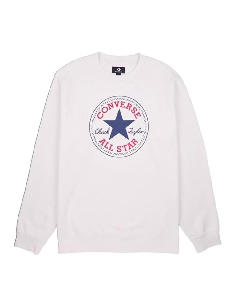 CONVERSE SUDADERA CHUCK PATCH CORE 10025472-A04 BLANCA - STANDARD FIT BLANCO