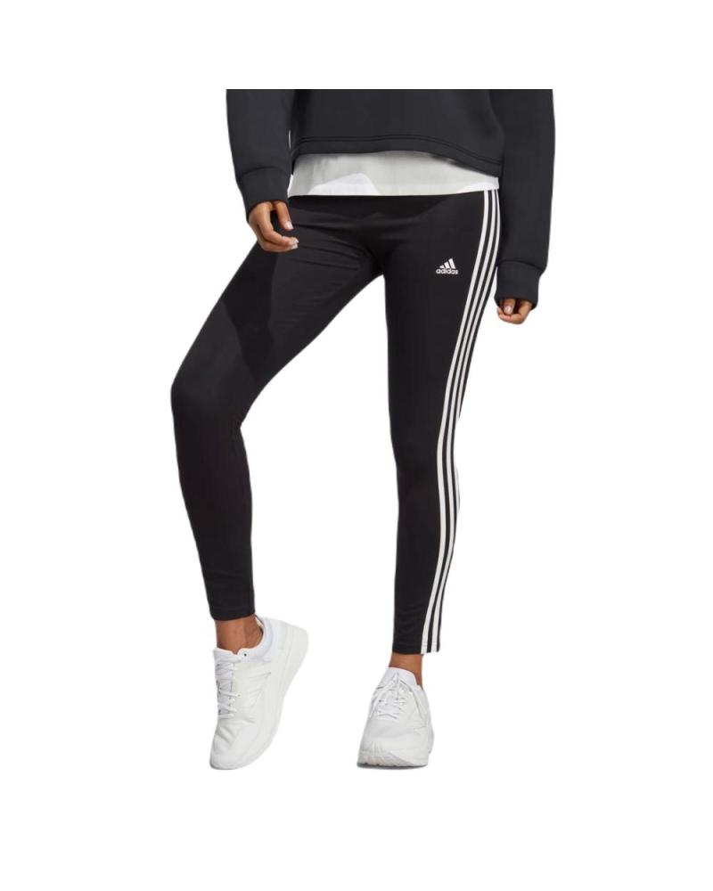 LEGGINGS ADIDAS W 3S HW IC7151 NOIRS À 3 BANDES BLANCHES NEGRO