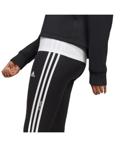 LEGGINGS ADIDAS W 3S HW IC7151 NOIRS À 3 BANDES BLANCHES NEGRO