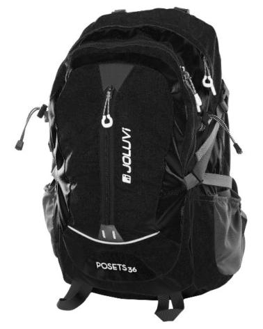 JOLUVI BLACK HIKING AND TREKKING BACKPACK NEGRO