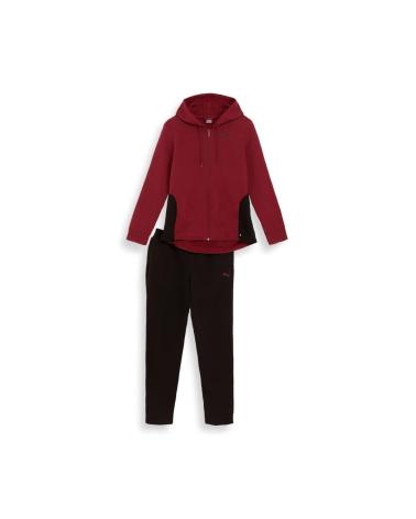 PUMA CHÁNDAL CLASSIC HOODED FL CL 6637-22 ROJO Y NEGRO 22