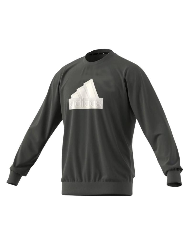 ADIDAS FI BOS CREWNECK SWEATSHIRT DARK GREEN IR9163 VERDE