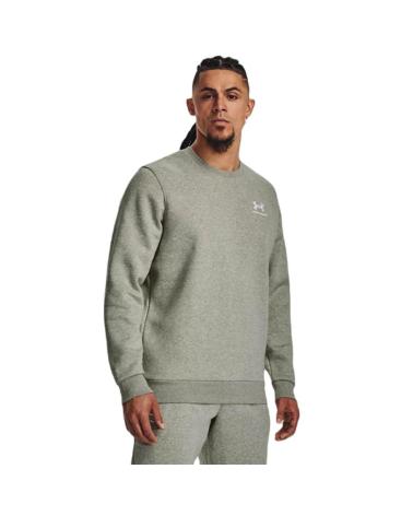 UNDER ARMOUR ESSENTIAL FLC CREW SWEATSHIRT 1374250-505 GREEN VERDE