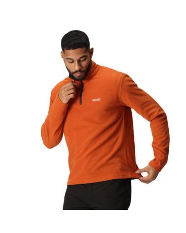 REGATTA THOMPSON FLEECE-PULLOVER BURNT ORANGE RMA021-P9X VERDE