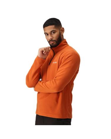REGATTA THOMPSON FLEECE-PULLOVER BURNT ORANGE RMA021-P9X VERDE