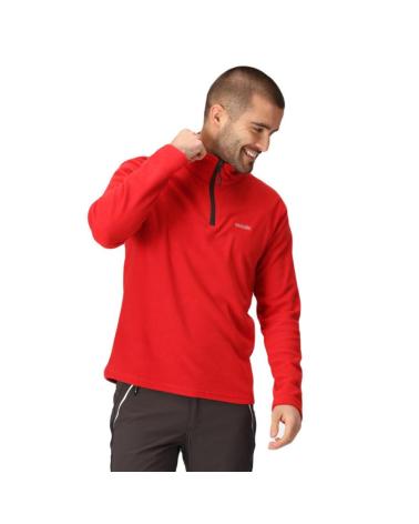 REGATTA THOMPSON FLEECE-PULLOVER ROT RMA021-32M ROJO