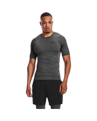 UNDER ARMOUR HEATGEAR SLEEVE COMPRESSION SHIRT 1361518-090 DARK GREY GRIS