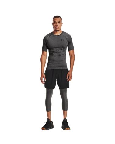 UNDER ARMOUR HEATGEAR SLEEVE COMPRESSION SHIRT 1361518-090 DARK GREY GRIS
