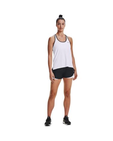 CANOTTA UNDER ARMOUR KNOCKOUT TANK 1351596-100 BIANCA BLANCO