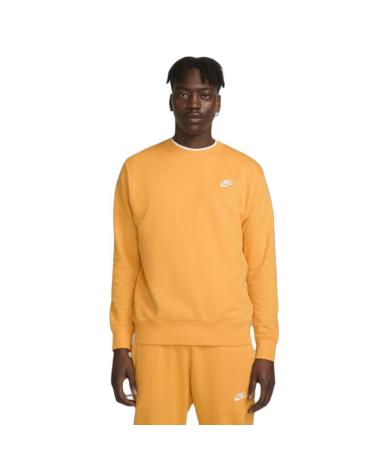 SUDADERA NIKE M NSW CLUB CREW FT NARANJA BV2666-717 NARANJA