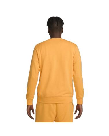 SUDADERA NIKE M NSW CLUB CREW FT NARANJA BV2666-717 NARANJA