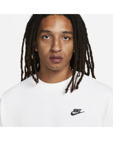 SUDADERA NIKE M NSW CLUB CREW FT BLANCA BV2666-100 BLANCO