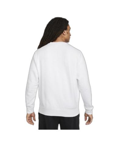 SUDADERA NIKE M NSW CLUB CREW FT BLANCA BV2666-100 BLANCO