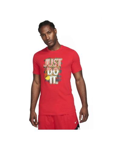 CAMISETA NIKE DRI-FIT JUST DO IT P1 ROJA | FN0813-657 NEGRO
