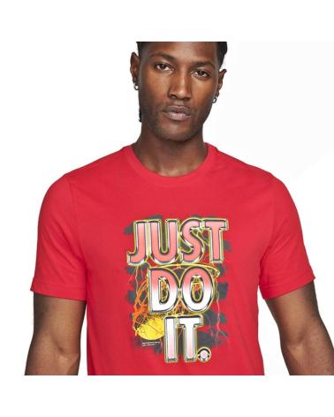 CAMISETA NIKE DRI-FIT JUST DO IT P1 ROJA | FN0813-657 NEGRO