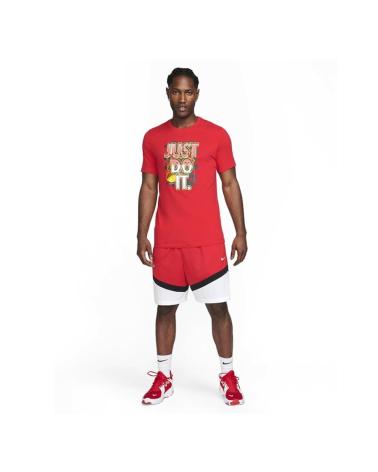 CAMISETA NIKE DRI-FIT JUST DO IT P1 ROJA | FN0813-657 NEGRO