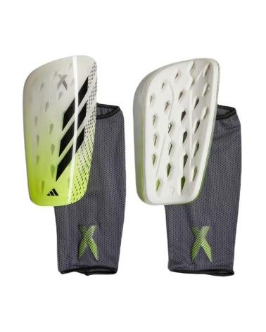ADIDAS X SG LEAGUE SHIN GUARDS WHITE GREEN IA0841 NEGRO