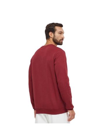 REEBOK RI LOGO CREW SWEATSHIRT BURGUNDY 100071367 ROJO