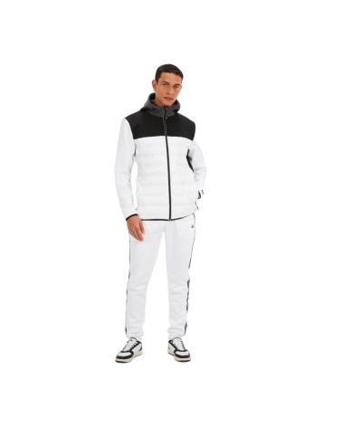 JAQUETA ELLESSE AURUNCI JACKET SXT19107-908 PRETA E BRANCA BLANCO