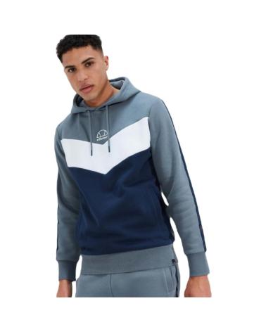 CAMISOLA COM CAPUZ ELLESSE CORPO OH MULTICOLOR MARINHO BRANCO CINZA SXT19184-402 MULTICOLOR