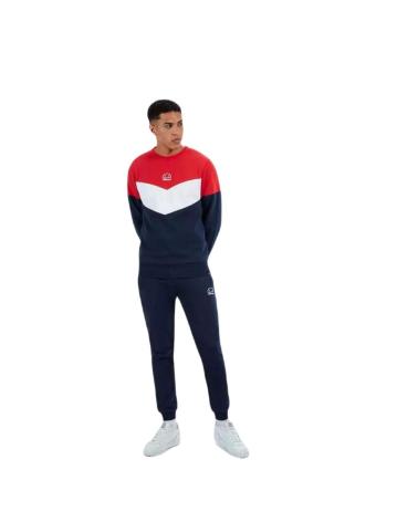 CAMISOLA ELLESSE RESISTENZA MULTICOLOR MARINHO BRANCO VERMELHO SXT19183-823 MULTICOLOR