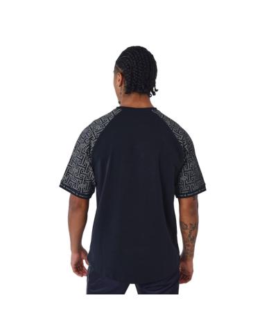 T-SHIRT PROJECT X PARIS MA LABIRINTICHE NERA 2310069-BK NEGRO