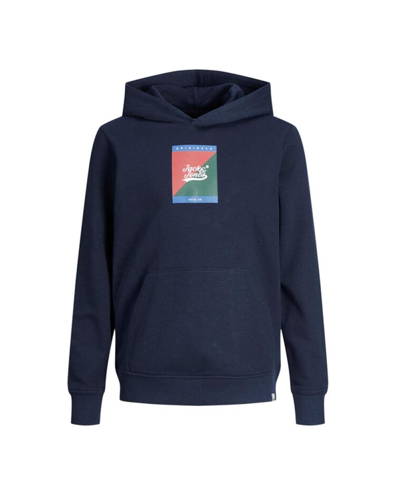 SUDADERA CON CAPUCHA JACK AND JONES NIÑOS AZUL MARINO 12220996 AZUL MARINO