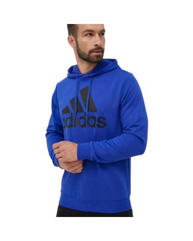 FATO DE TREINO ADIDAS COM CAPUZ AZUL E CALÇA PRETA MODELO IJ8556 NEGRO