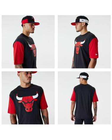 NEW ERA CAMISETA CHICAGO BULLS NBA COLOUR BLOCK OVERSIZED NEGRA NEGRO