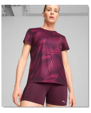 PUMA CAMISETA DE RUNNING TÉCNICA CON ESTAMPADO VIOLETA 44