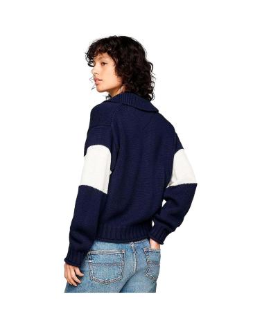TOMMY HILFIGER FLAG RUGBY PULLOVER BLAU AZUL