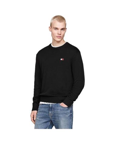 TOMMY HILFIGER SCHWARZES SWEATSHIRT MIT GESTICKTEM LOGO NEGRO