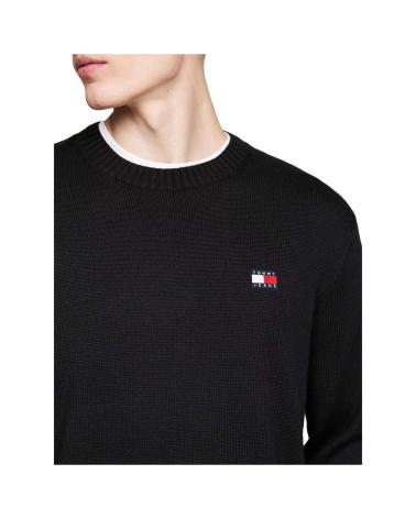 TOMMY HILFIGER SCHWARZES SWEATSHIRT MIT GESTICKTEM LOGO NEGRO