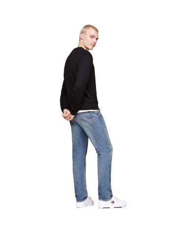 TOMMY HILFIGER SCHWARZES SWEATSHIRT MIT GESTICKTEM LOGO NEGRO